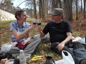 randonneurs en pique-nique et trekking