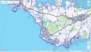 trace randonnée golfe du Morbihan, rando GR34